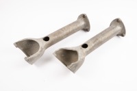 DASH MOUNTING: A pair of hollow alloy dashboard mounting brackets to suit vintage tourer [Location: Melbourne] - 2