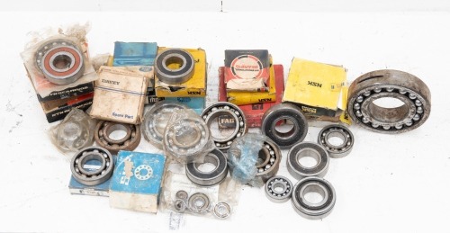 BEARINGS: A tub of assorted mostly NOS bearings of varying sizes [Location: Melbourne]
