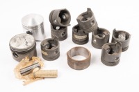 BUGATTI: A box of numerous Bugatti pistons, width 6cm [Location: Melbourne]