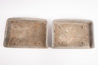 STEP PLATES: Two cast alloy running board step plates to suit vintage tourer model [Location: Melbourne]