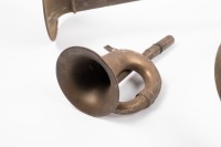 HORNS: Four early horns, includes three brass horns and one unknown horn, [Location: Melbourne] - 2