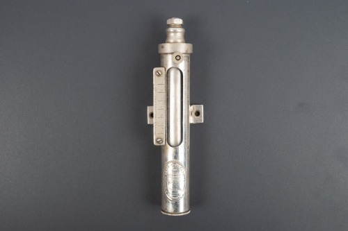 PETROL GAUGE: An early Depth-O-Meters Ltd. (Murphy Patents) sliding tube pattern petrol gauge, [P/N No.B 5251], 19cm long, [Location: Melbourne]