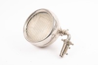 BUTLER'S ATLANTIC: A Butlers Atlantic pillar mounted spot lamp with ribbed branded glass, lens diameter 13cm [Location: Melbourne]