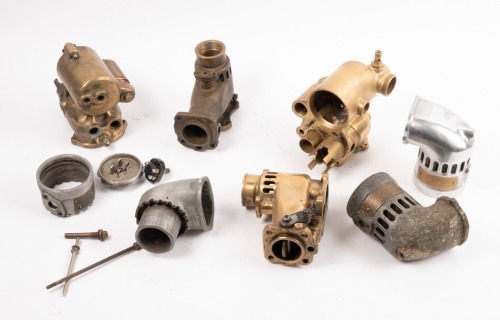 ROLLS-ROYCE: A tub of assorted Rolls-Royce carburettor parts [Location: Melbourne]