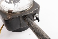 LUCAS: A Lucas No.170 spare light bulbs canister, thought to be associated with English pre-war cars, also including an early hand held work shop light with Koito sealed beam lens [Location: Melbourne] - 2
