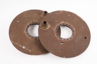 BUGATTI: A group of Bugatti brake plates & drum parts [Location: Melbourne] - 3