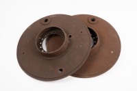 BUGATTI: A group of Bugatti brake plates & drum parts [Location: Melbourne] - 4