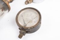 GAUGES: A group of seven early car & industrial mostly pressure gauges, [Location: Melbourne] - 2