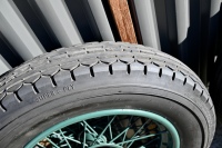 BENTLEY: A fine set of six 19-inch wire-wheels to suit vintage Bentley, Sunbeam, Vauxhall and other marques, in refurbished condition and all fitted with unused or lightly used Goodrich 6.00 x 19 tyres [Location: Sydney] - 25
