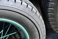 BENTLEY: A fine set of six 19-inch wire-wheels to suit vintage Bentley, Sunbeam, Vauxhall and other marques, in refurbished condition and all fitted with unused or lightly used Goodrich 6.00 x 19 tyres [Location: Sydney] - 28