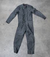 RIDING SUIT: An early Aero Omodei's (Sydney) full length leather riding suit, no size evident, full length 1.52m