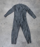 RIDING SUIT: An early Aero Omodei's (Sydney) full length leather riding suit, no size evident, full length 1.52m - 4