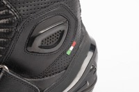 MOTORCYCLE BOOTS: Two pairs of motorcycle boots, includes a Harley-Davidson branded pair of ankle boots, size US 8 and a pair of Mtech ankle boots, size US 9 - 2