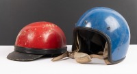 HELMETS: Two Helmets, including one being c1950s, the other c1960s-1970s