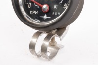 SPEEDOMETER: A Huret (France) 40 MPH / 60 KPH bike speedometer gauge, lens diameter 6cm - 2