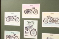 CARDS: Two framed and glazed collections of collectors cars 'Triumph' and 'Norton' - 2