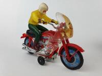 RACING: Boxed CHAMPION U Turn Motor Cycle by SJM Japan c1970s, battery operated, RN27, 28 cms. - 13