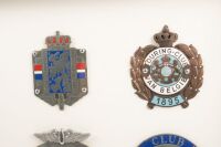 BADGE DISPLAY: A framed & glazed collection of ten mostly European touring club badges [Location: Melbourne] - 3