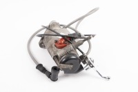 A Lucas twin magneto dated '8.54' and numbered 'K2F 42301A', with advance/retard lever, appears reconditioned