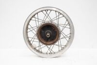 NORTON: A Norton Atlas rear wheel with drive sprocket / rear drum and axles, rim has damage