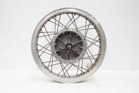NORTON: A Norton Atlas rear wheel with drive sprocket / rear drum and axles, rim has damage - 3