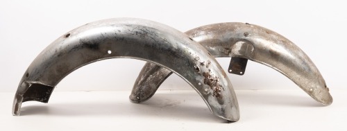 NORTON: A set of Norton mudguards, model unknown