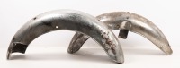 NORTON: A set of Norton mudguards, model unknown