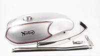 NORTON: An alloy Norton racing fuel tank [Updated description]