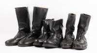 BOOTS: Three pairs of motorcycle boots