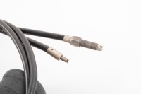 A twin cable circa 1950s/1960s accelerator with cables, 1 inch diameter bar - 4