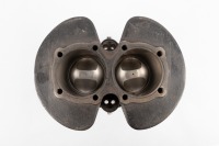 A Triumph Twin 650cc reconditioned cylinder block with new pistons, minor shelf ware - 5