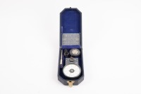 A circa 1960s&nbsp;Smiths handheld Tachometer, English tool speed gauge in fitted box
