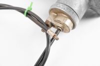 An Amal monoblock carburettor, stamped '389/18' with cable - 3