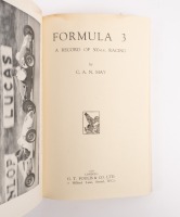 500CC: 'Formula 3 - A record of 500 c.c racing' by C.A.N. May' hardcover book, published 1951 - 2