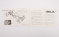 COOPER: An extremely scarce 1950 Cooper Racing and Sports Cars model catalogue brochure, 8 pages, black and white printed - 2