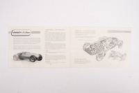 COOPER: An extremely scarce 1950 Cooper Racing and Sports Cars model catalogue brochure, 8 pages, black and white printed - 4