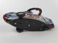 POLICE: Police bike by Asahi Japan c1960s, friction, 17 cms, box lid only. - 9
