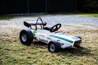 PEDAL CAR: Christian Jones's 1980s Tri-ang Leyland pedal car in his father Alan Jones's F1 winning Saudia Williams livery - 2