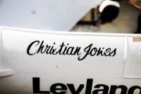 PEDAL CAR: Christian Jones's 1980s Tri-ang Leyland pedal car in his father Alan Jones's F1 winning Saudia Williams livery - 10