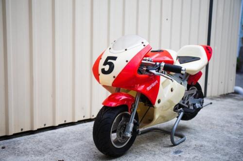 A PAIR OF NOVALITY POCKETBIKES, Marlboro Colour and red/black/white, circa 2010