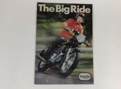 TRIUMPH: One original Triumph 1973 Large Colour Dealer sales Brochure