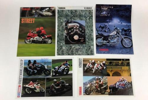 YAMAHA: Five original Yamaha Road Bikes 1980-1990 range colour sales brochures