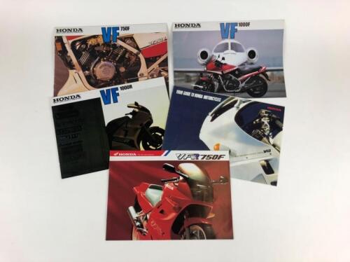 HONDA: Five original Honda 1986 range VF750F/VF100F/VF100R/VFR750F sales berochures