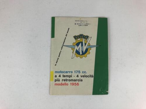 MV AGUSTA: A original MV Agusta 175cc Motocarro trike 1956 sale brochure