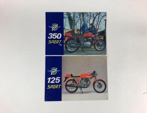 MV AGUSTA: Two original MV Agusta 350 Sport and 125 Sport 1975 sales brochures