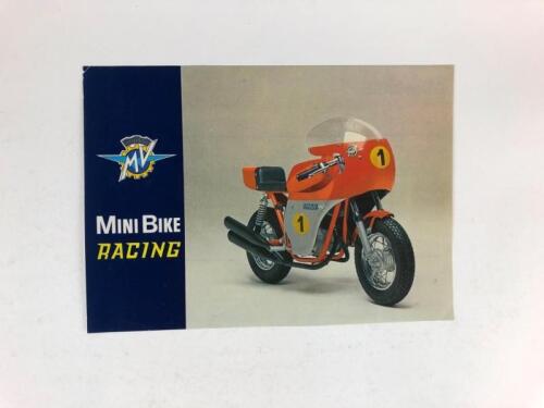 MV AGUSTA: An original MV Agusta Mini Bike Racing 1970's Limited Production sale brochure