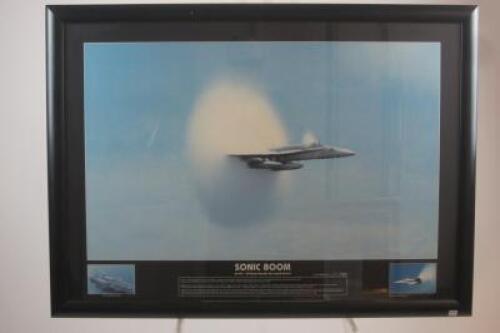 AVIATION: Three framed aviation prints and posters (one limited edition)