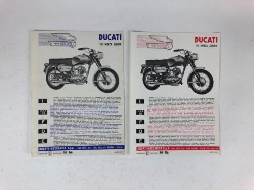 DUCATI: Two original Ducati 160 Monza Junior and 160 Monza Junior 1960's sales brochures