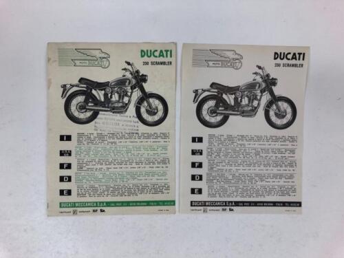 DUCATI: Two oroginal Ducati 250 Scrambler and 250 Scrambler 1960's sales brochures