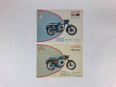 DUCATI: Two original Ducati 125 TS and 175 Aurea 1959 sales brochures